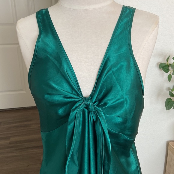 Vintage tie front slip dress - Picture 2 of 4